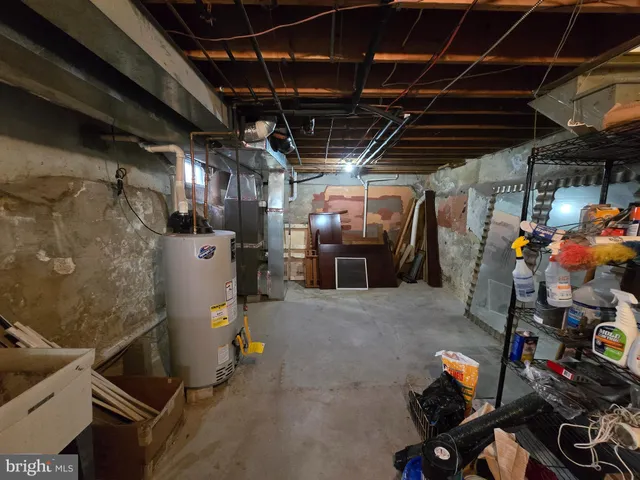 a view of storage and utility room