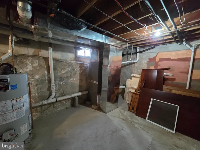 a view of storage and utility room