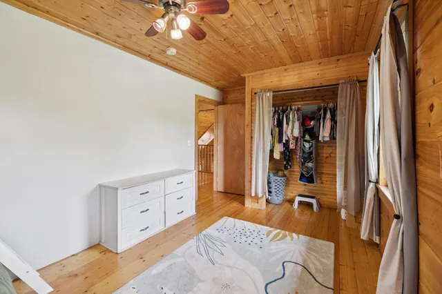 a view of a lake from a yard