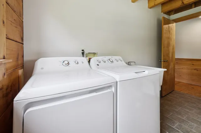 a view of a field with a tree