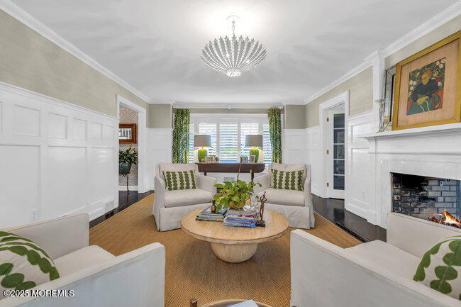 12 Red Oak Drive Spring Lake, NJ 07762 - Photo 49 of 79 a living room with furniture and a fireplace