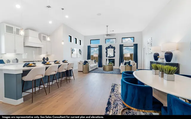 a living room with furniture a wooden floor and potted plant
