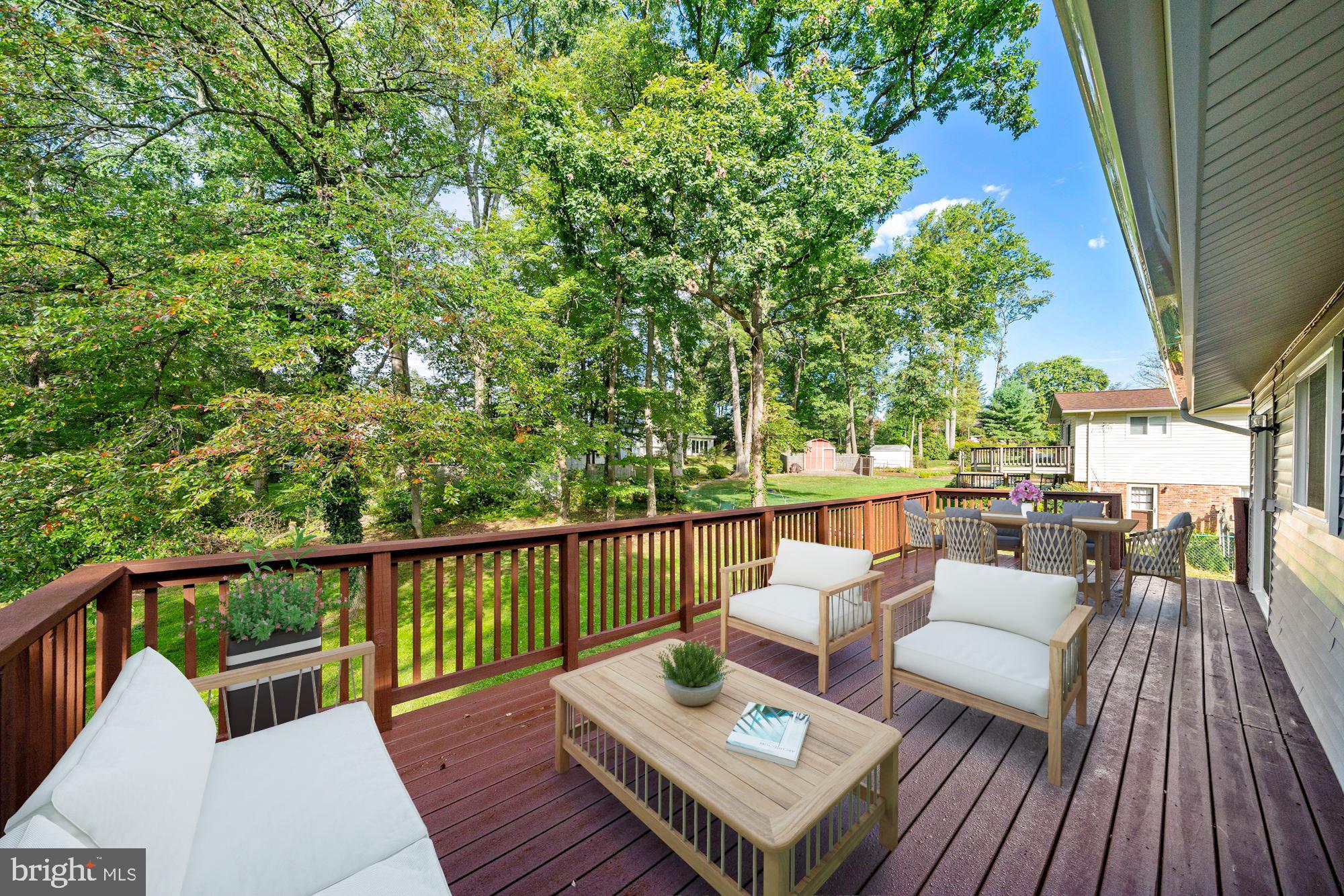 4128 Roberts Road Fairfax, VA 22032 - Photo 3 of 54 Brand New Deck (Virtually Staged)