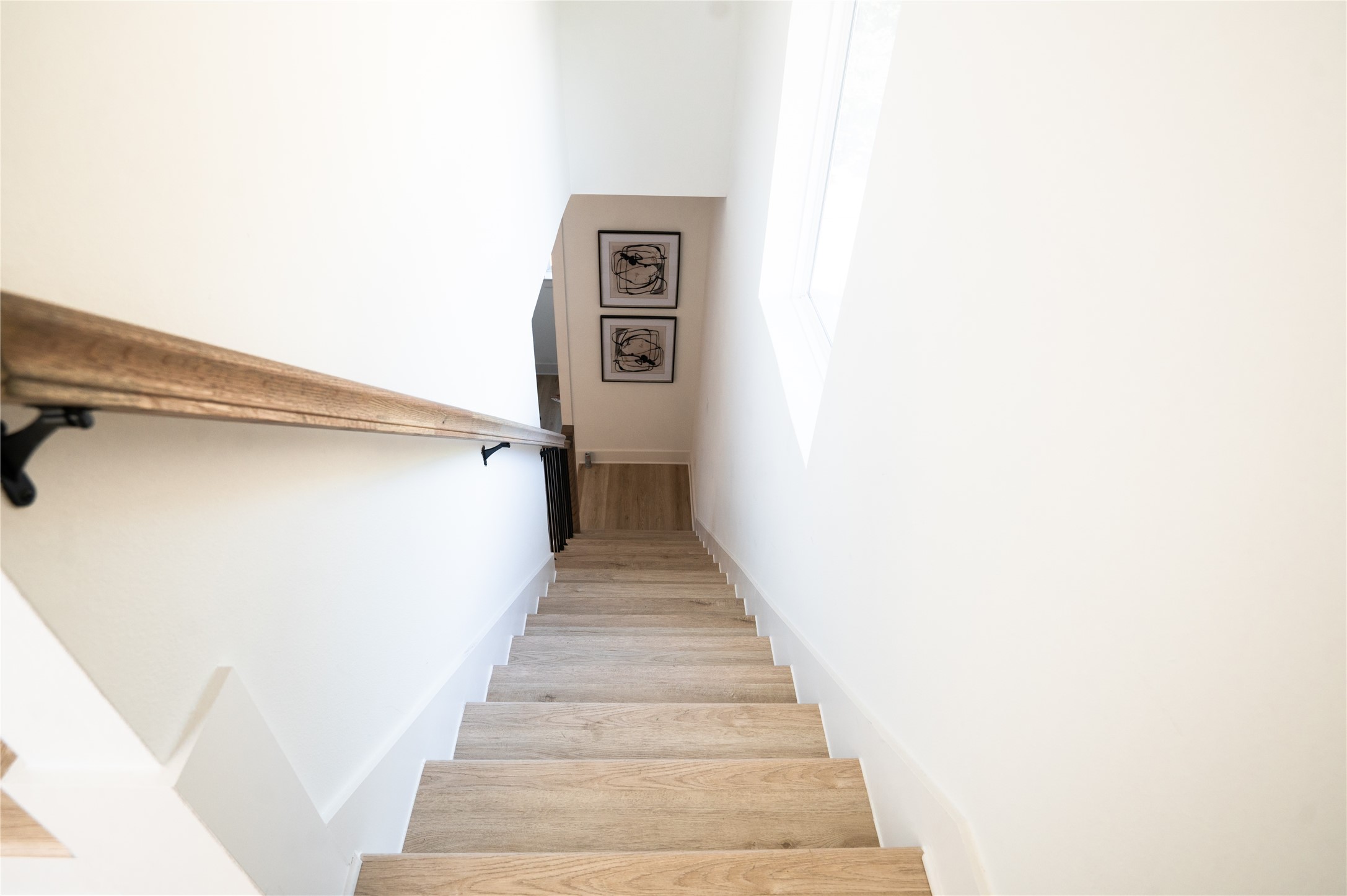 3486 Luca Street Houston, TX 77021 - Photo 36 of 50 Stairs looking down to 2nd floor from 3rd floor