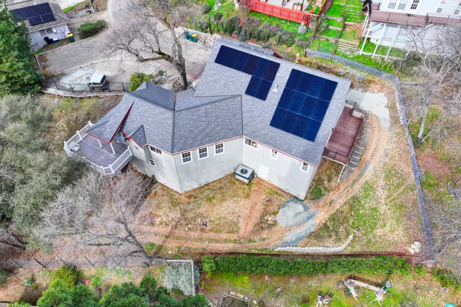 2812 Bronzecrest Street Placerville, CA 95667 - Photo 71 of 74 an aerial view of house with yard swimming pool and outdoor seating