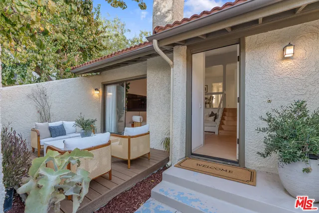 a view of a lake with outdoor space