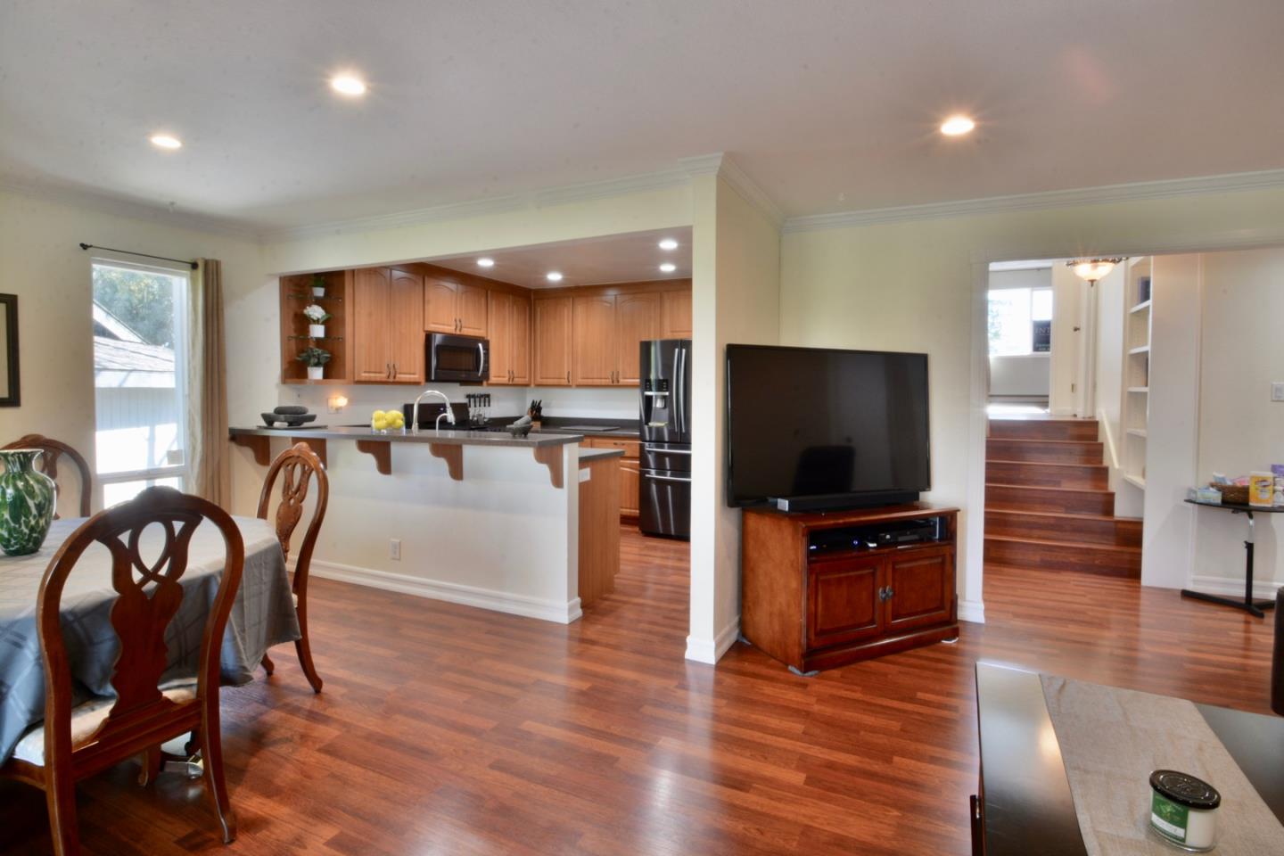 2298 Almaden Road, Unit A San Jose, CA 95125 - Photo 12 of 43 a living room with furniture and a flat screen tv