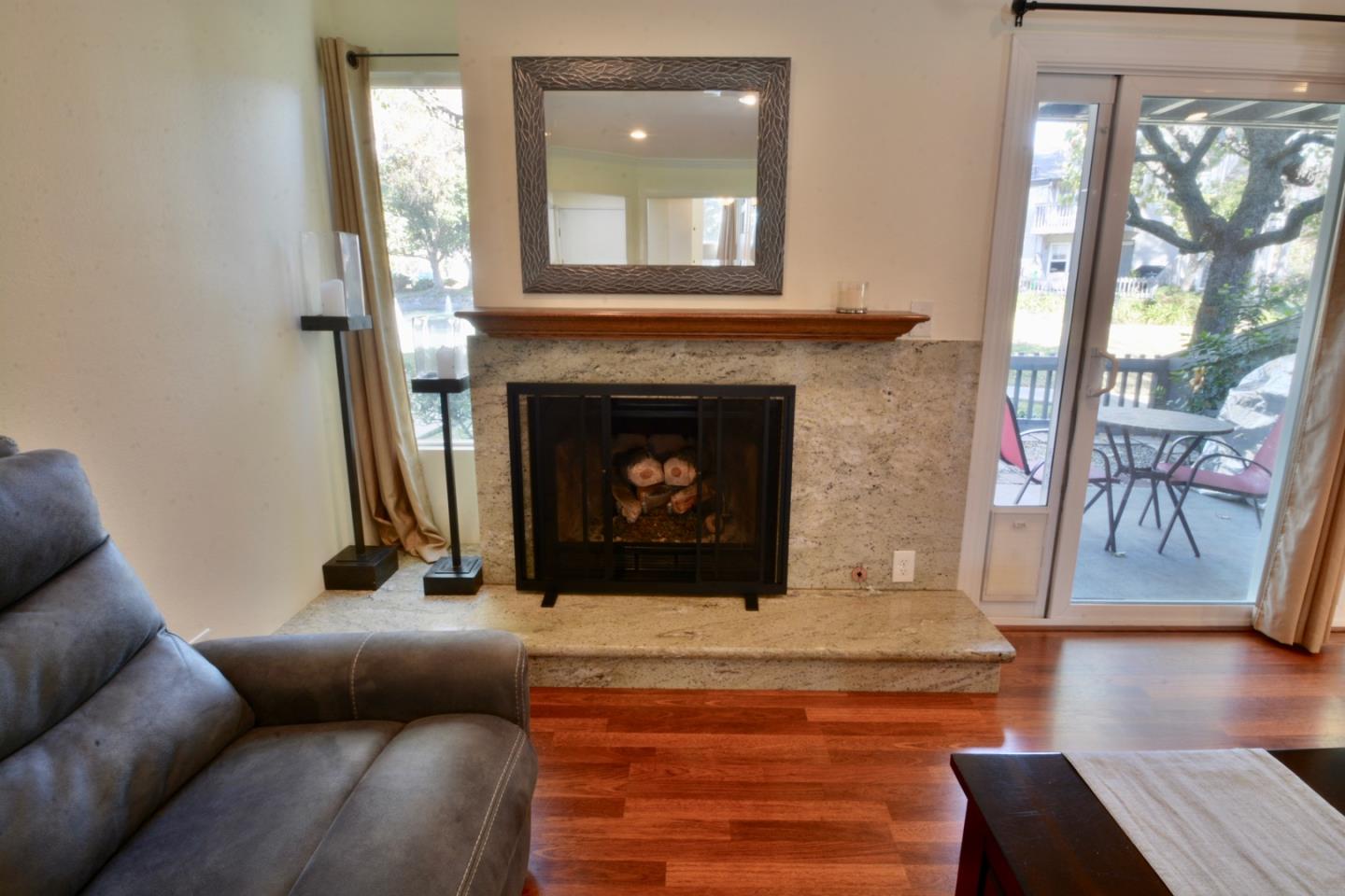 2298 Almaden Road, Unit A San Jose, CA 95125 - Photo 13 of 43 a living room with furniture and a fireplace