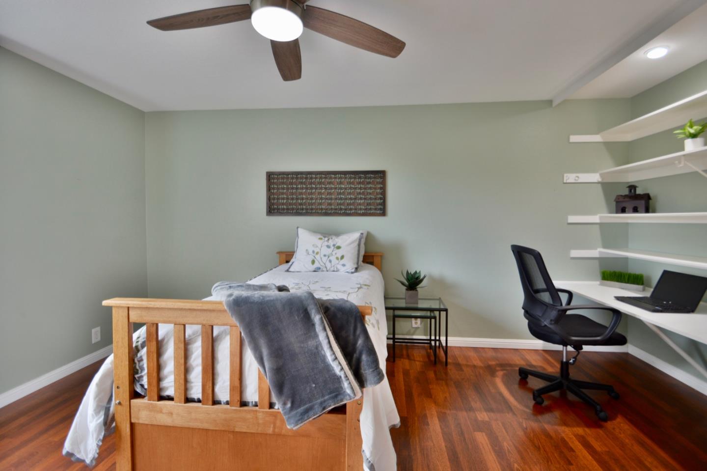 2298 Almaden Road, Unit A San Jose, CA 95125 - Photo 23 of 43 a workspace with furniture and wooden floor