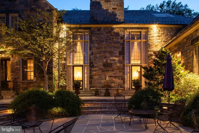 a view of a lake with a building in the background