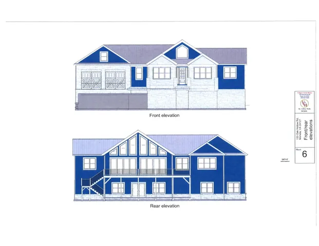 a front view of a house with windows