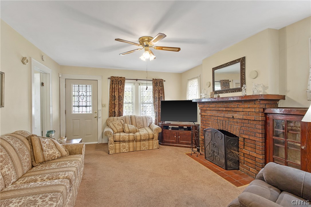 221 MacKay Avenue Camillus, NY 13219 - Photo 12 of 35 Living Room with Fireplace