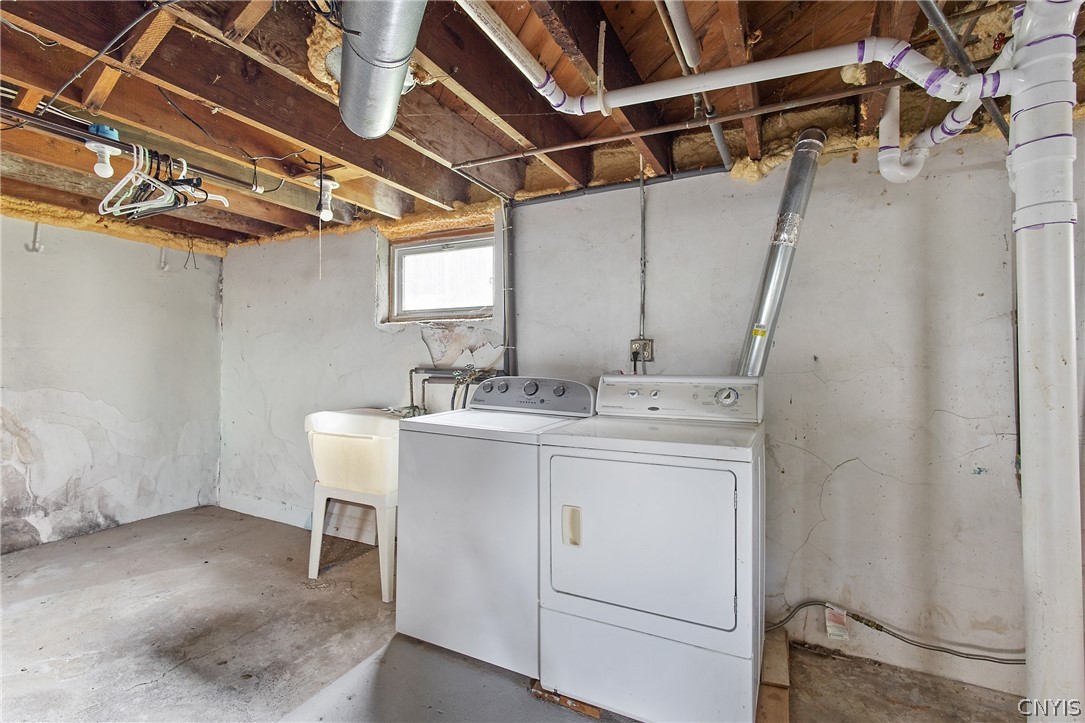 221 MacKay Avenue Camillus, NY 13219 - Photo 24 of 35 Basement Laundry