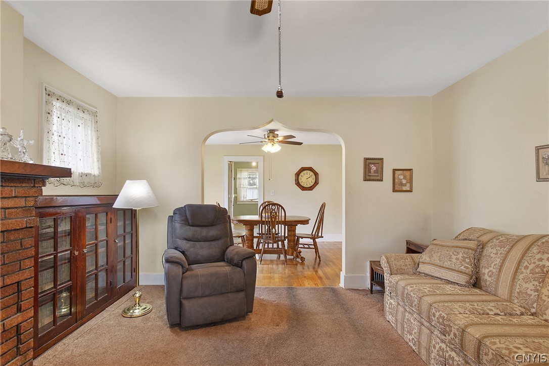 221 MacKay Avenue Camillus, NY 13219 - Photo 10 of 35 Living Room with Fireplace