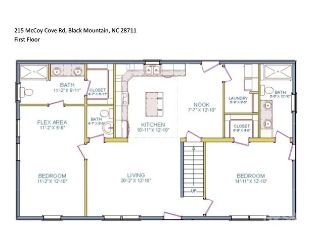 a picture of a floor plan