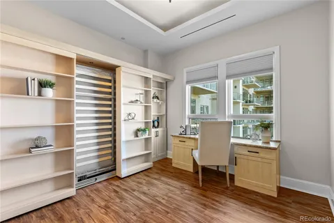 a room with furniture and a window
