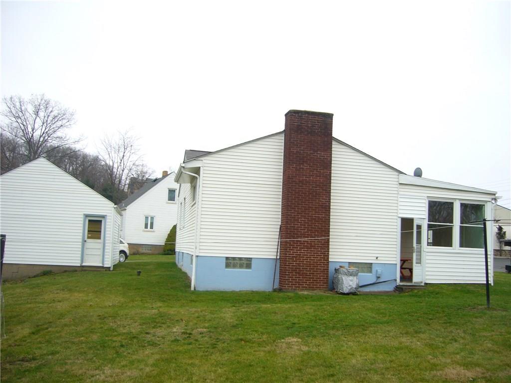 174 North Branch Road Monaca, PA 15061 - Photo 14 of 16 View from the back of the house and the two stall garage.