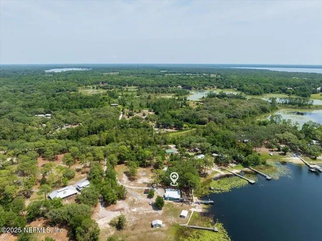 an aerial view of multiple house