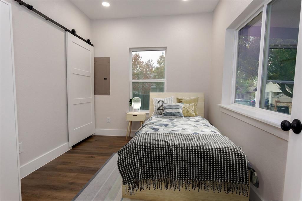 6675 Half Elm Street Frisco, TX 75034 - Photo 14 of 18 Virtual Staging of Bedroom 2 with Laundry Closet