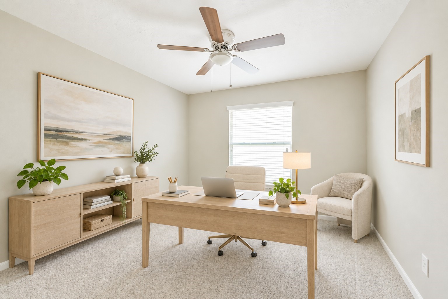 8331 Loetsch Ridge Way Spring, TX 77379 - Photo 21 of 31 This versatile secondary bedroom offers abundant natural light and a ceiling fan for added comfort. Its flexible layout makes it equally well suited as a private home office, guest room, or creative space.
