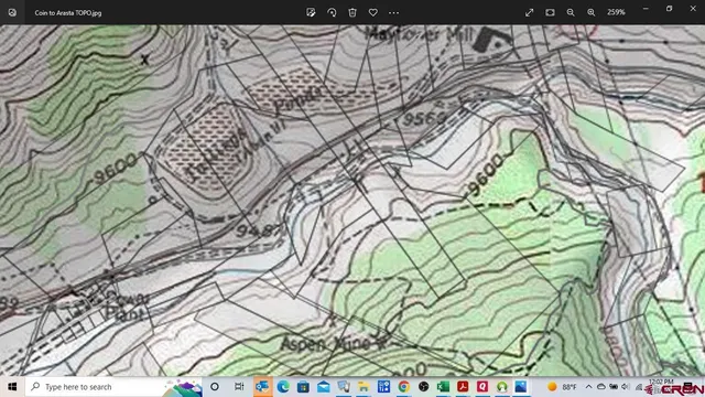 a view of a dry yard with trees