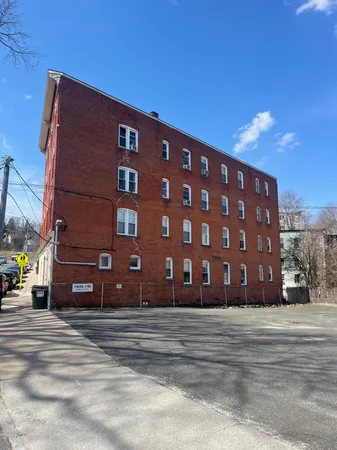 a front view of a building