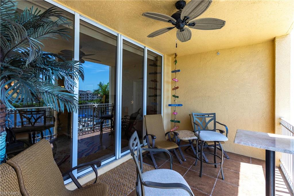 451 Bayfront Place, Unit 5309 Naples, FL 34102 - Photo 30 of 33 Balcony with a ceiling fan