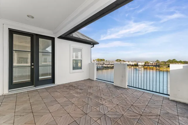 a view of balcony with city view