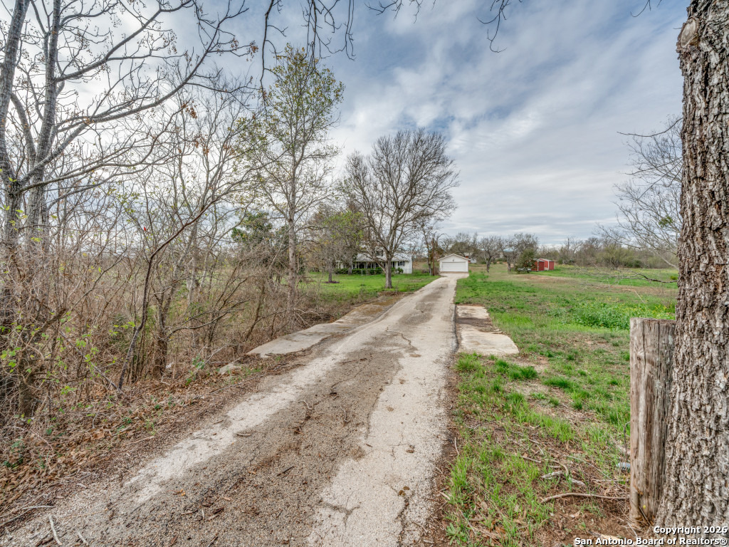 7431-7433 Real Road China Grove, TX 78263 - Photo 13 of 17 a view of a yard with an trees