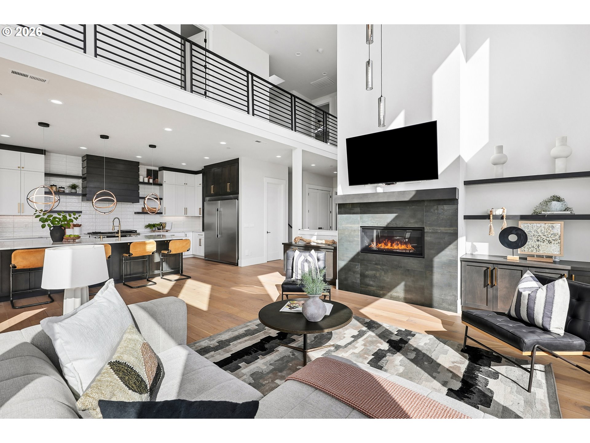 1757 North Columbia Ridge Way Washougal, WA 98671 - Photo 11 of 48 a living room with furniture and a flat screen tv