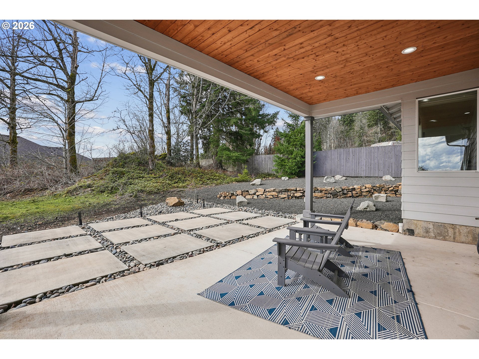 1757 North Columbia Ridge Way Washougal, WA 98671 - Photo 40 of 48 a view of a backyard patio and fire pit