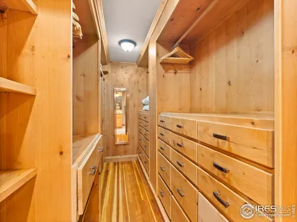 a view of a walk in closet