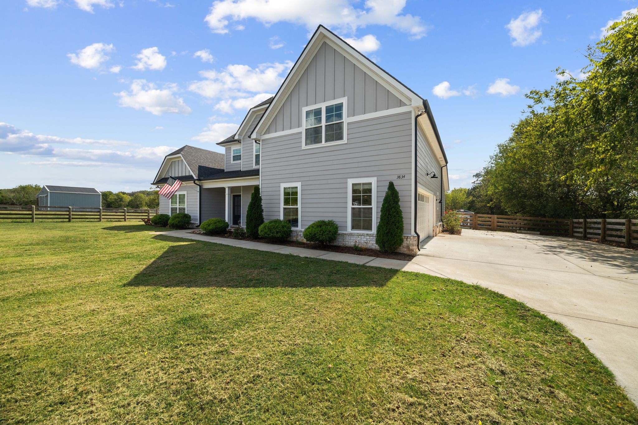3834 Holly Grove Road Lascassas, TN 37085 - Photo 41 of 60 a view of backyard of house with green space