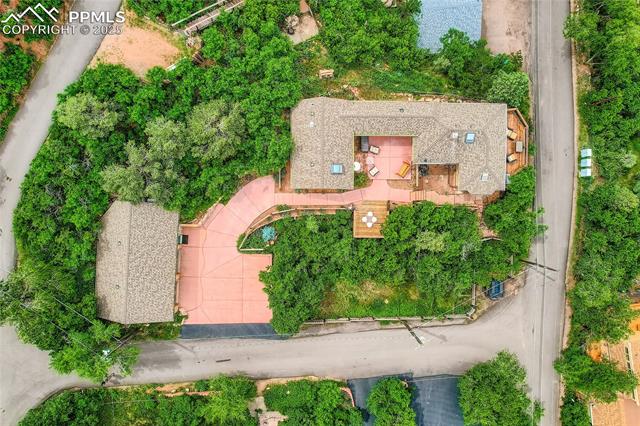 903 High Road Manitou Springs, CO 80829 - Photo 3 of 49 Bird's Eye view of this fabulous property!!