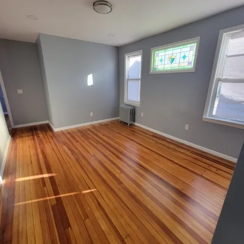 a room with wooden floor