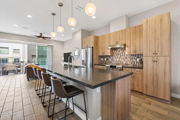 a view of a city that has tall buildings