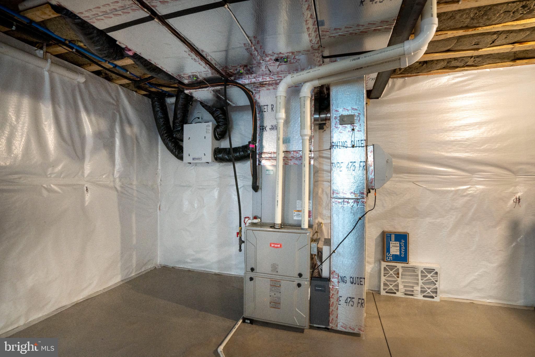 390 Trout Road State College, PA 16801 - Photo 75 of 93 Modern basement with efficient HVAC system.