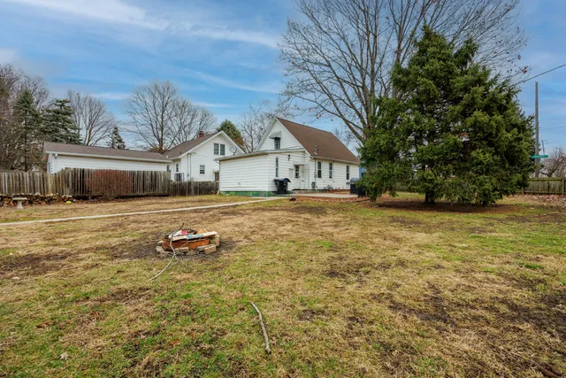 a house with trees in front of it