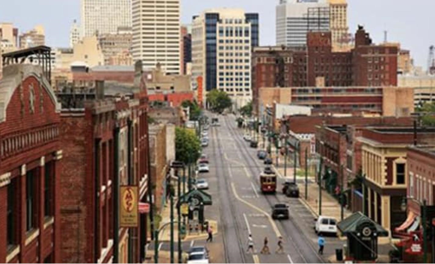 413 South Main Street, Unit 206 Memphis, TN 38103 - Photo 23 of 23 a city street filled with lots of tall buildings