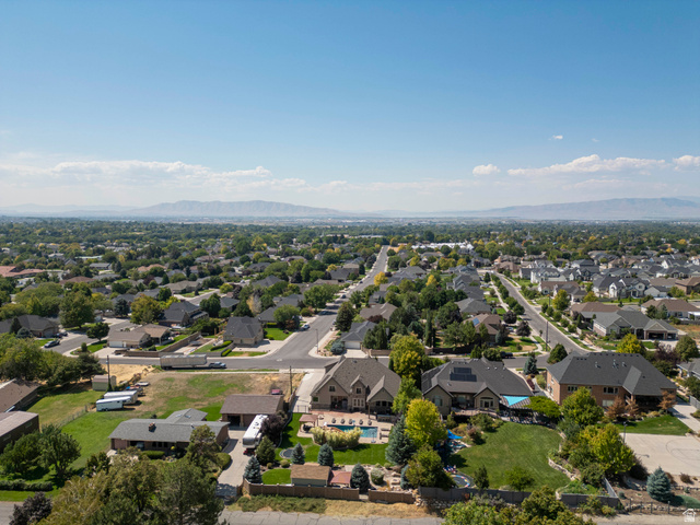 687 South 2080th Street East Springville, UT 84663 - Photo 84 of 149 Aerial view showcasing a residential area with varied home designs and mature landscaping