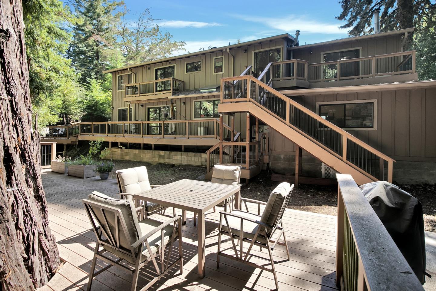 22682 Summit Road Los Gatos, CA 95033 - Photo 18 of 32 a view of a house with backyard and deck