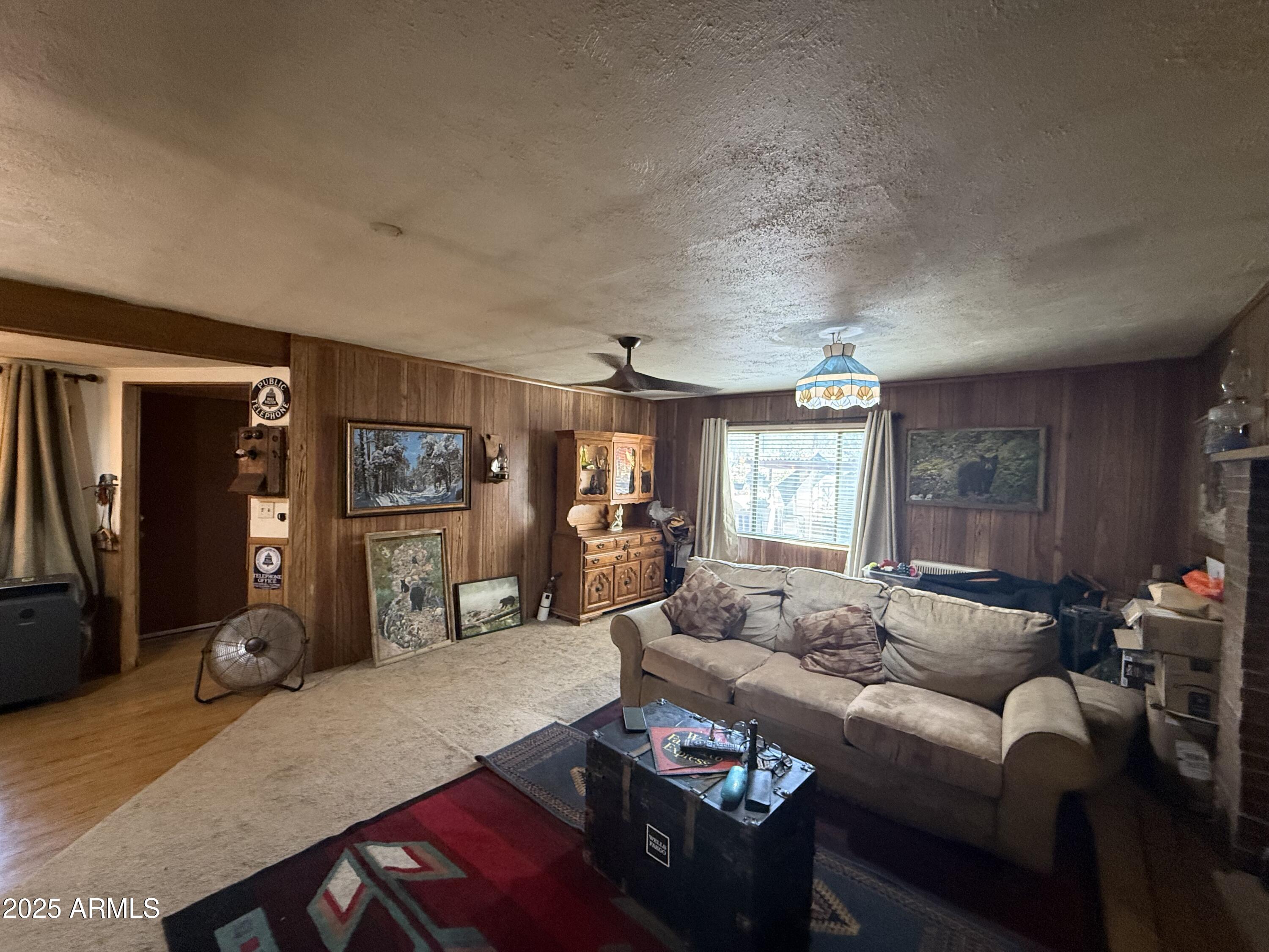 23576 Sunny South Road Crown King, AZ 86343 - Photo 27 of 29 a living room with furniture and a flat screen tv