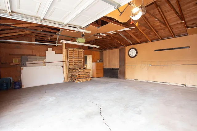 a view of empty room with storage