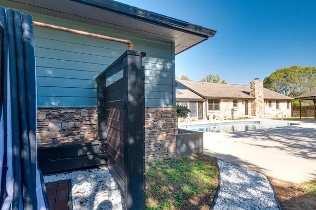 a car parked in garage
