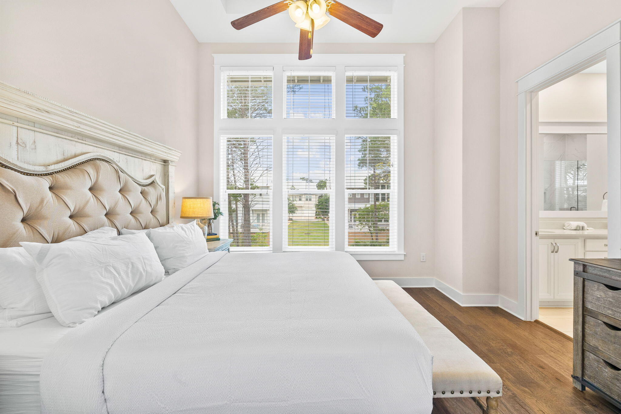 34 Pine Lands Loop Inlet Beach, Unit B Inlet Beach, FL 32461 - Photo 16 of 33 a bedroom with a large bed and a window