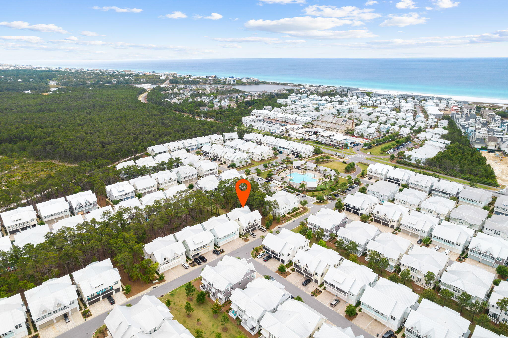 34 Pine Lands Loop Inlet Beach, Unit B Inlet Beach, FL 32461 - Photo 2 of 33 a view of a city with an ocean view