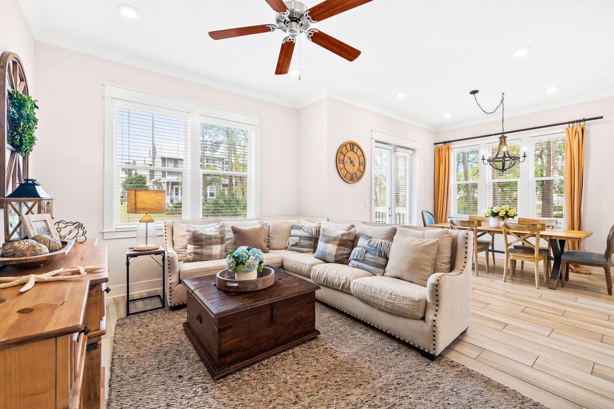 34 Pine Lands Loop Inlet Beach, Unit B Inlet Beach, FL 32461 - Photo 8 of 33 a living room with furniture and wooden floor