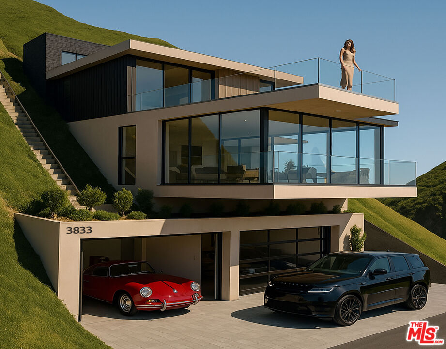 3833 Rambla Pacifico Street Malibu, CA 90265 - Photo 2 of 11 a car parked in front of a house