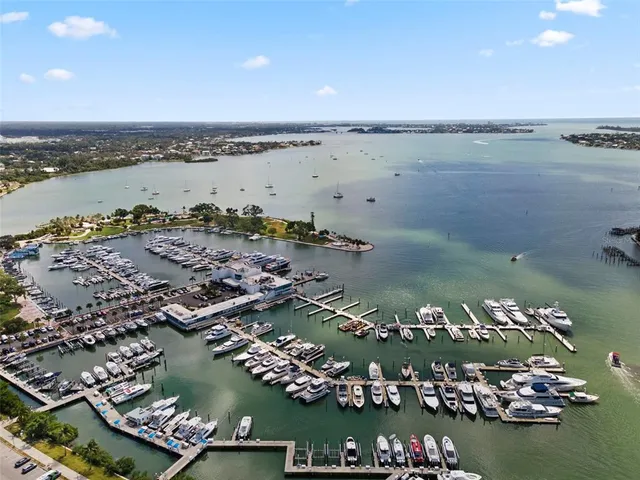 a view of a city with tall buildings