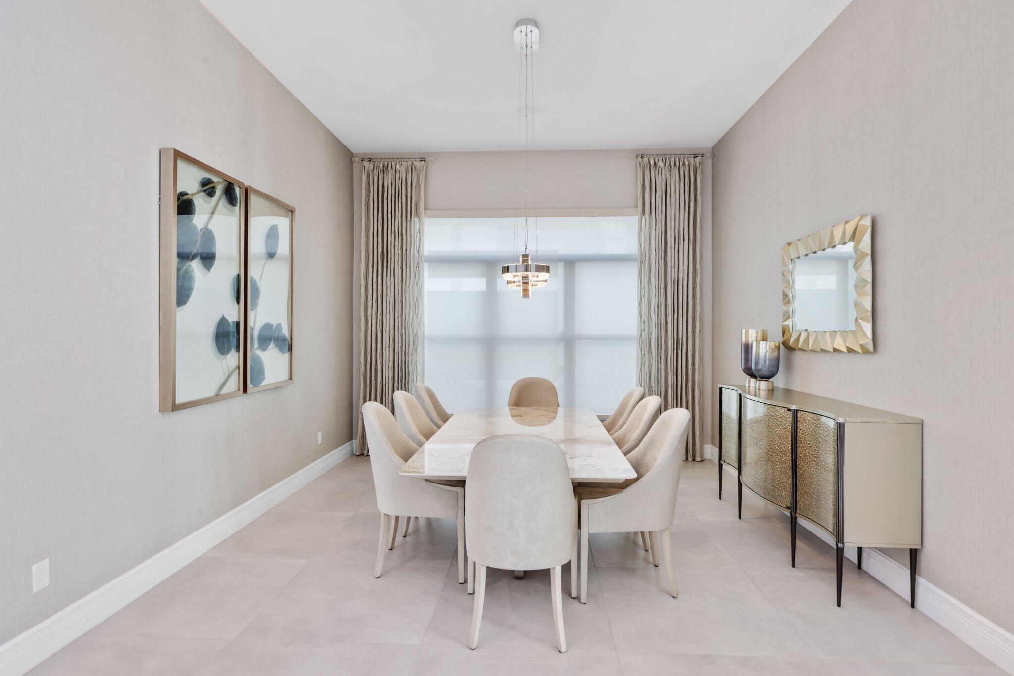 17432 Ponte Chiasso Drive Boca Raton, FL 33496 - Photo 12 of 117 a view of a dining room with furniture and a window